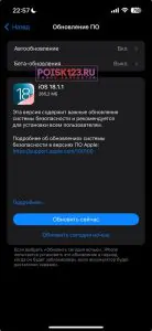 iOS 18.1.1 Что нового