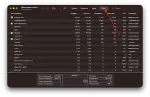 Проверки активности и стабильности передачи данных на MacBook