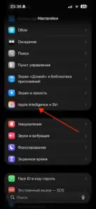 Проверка настроек Apple Intelligence