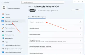 Как открыть очередь печати принтера в Windows 11